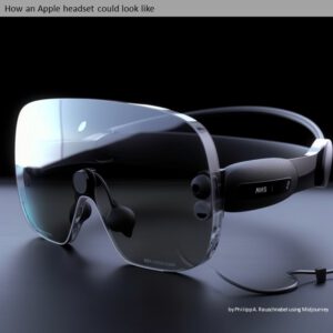 Apple Design Prototype, Headset for Augmented Reality Metaverse (AR, XR)